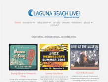 Tablet Screenshot of lagunabeachlive.org